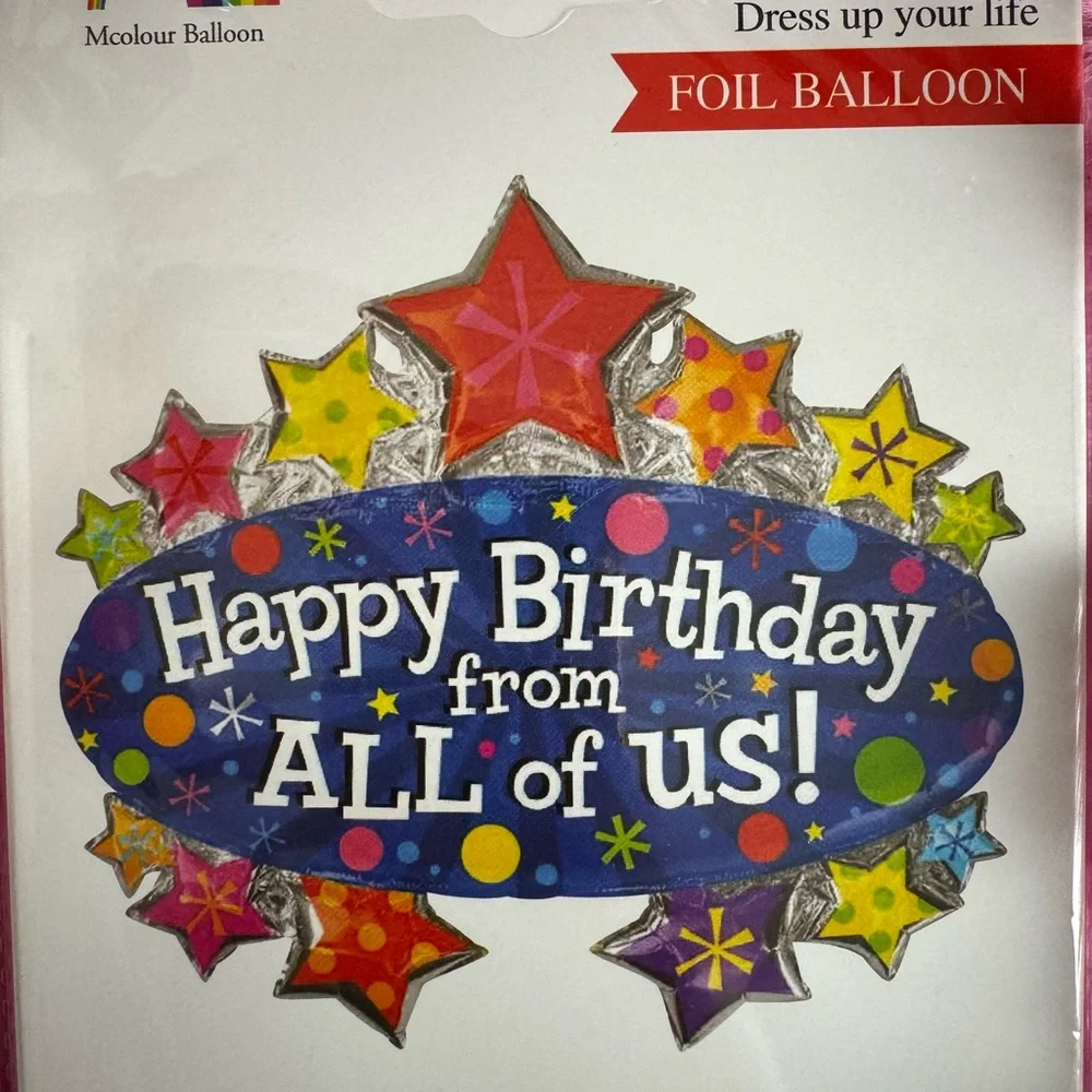 Happy birthday from all of us‎ foil balloon